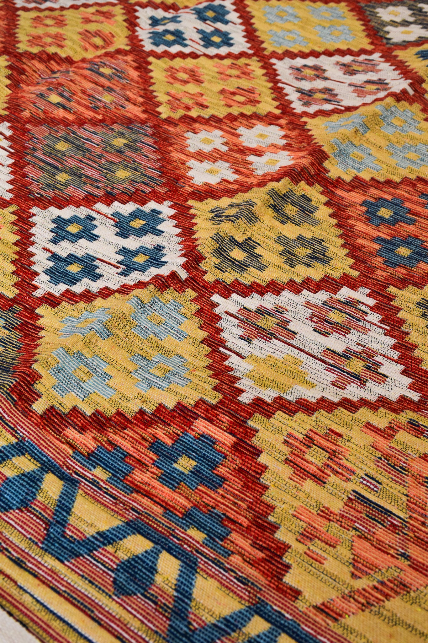 Tapis Byzance Flower Orange - Ma boutique