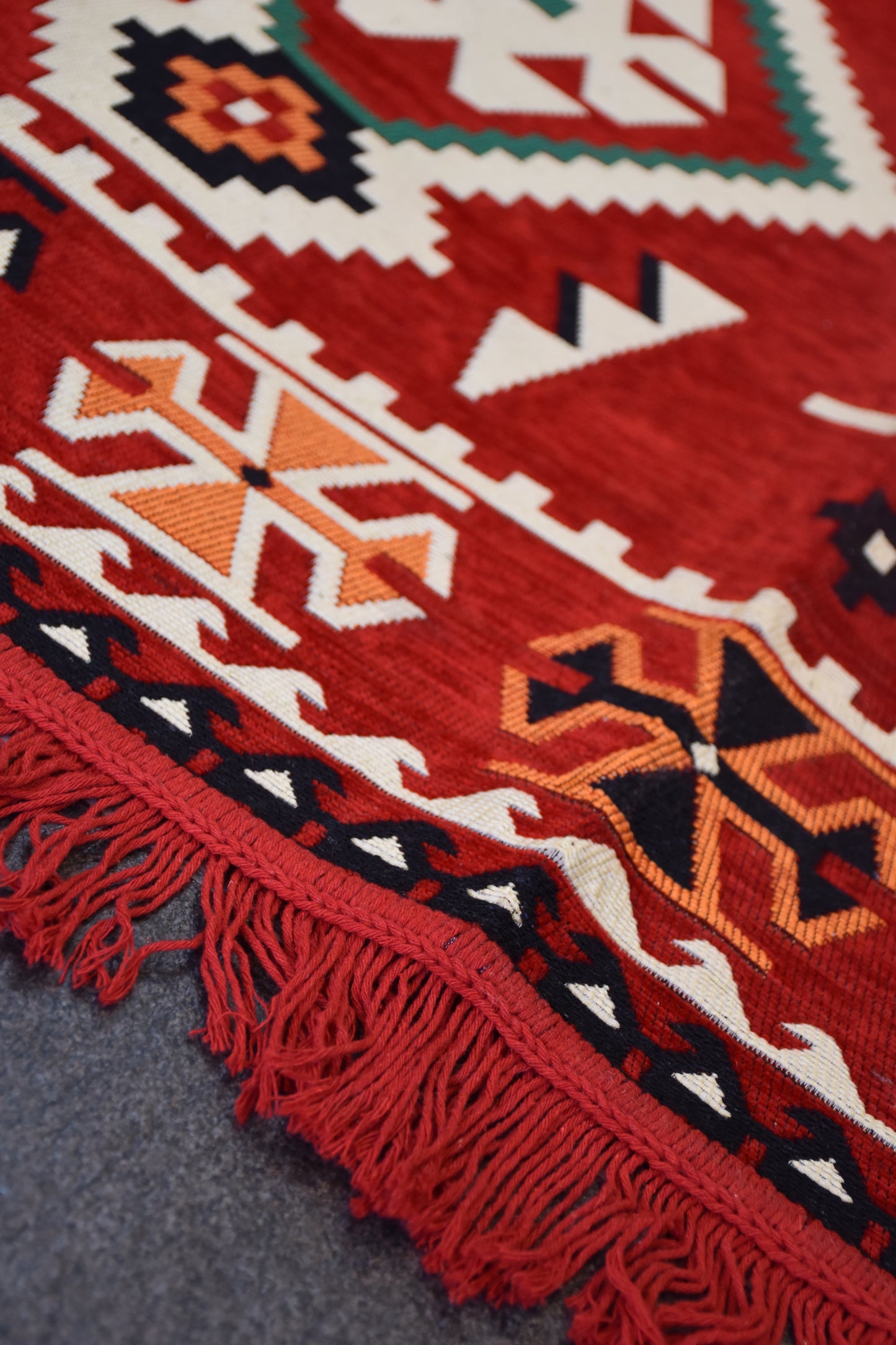 Tapis Aztèque Rouge - Ma boutique