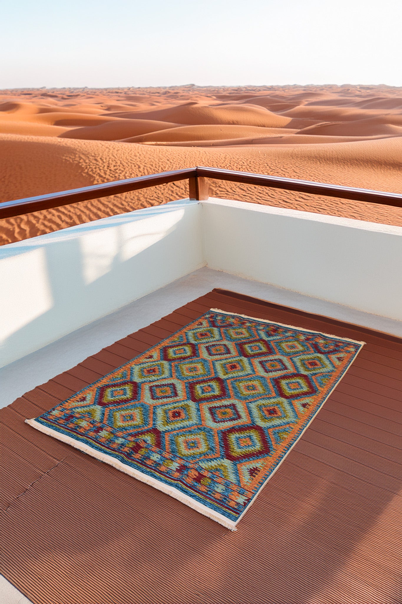 Tapis Les Ottomans Losanges Anis - Ma boutique