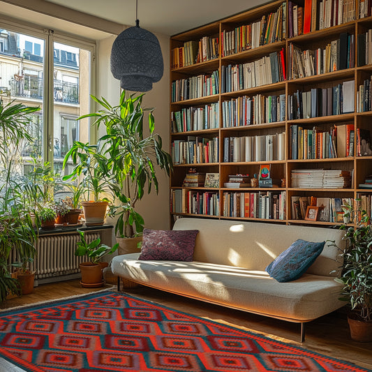 Tapis Les Ottomans Orange-Turquoise - Ma boutique