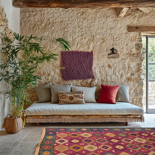 Tapis Byzance Moon Fuchsia - Ma boutique