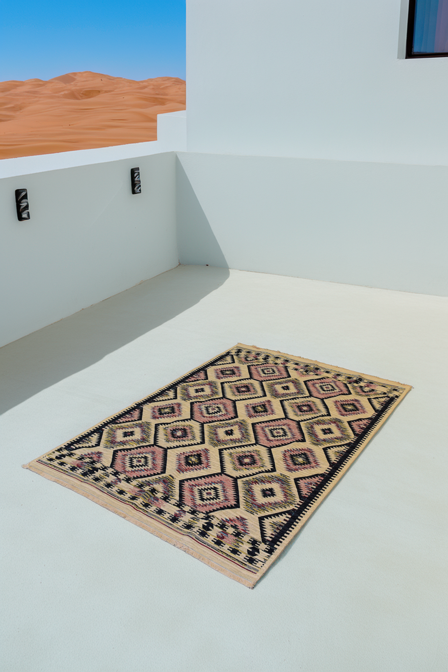 Tapis Les Ottomans Losanges Anis - Ma boutique