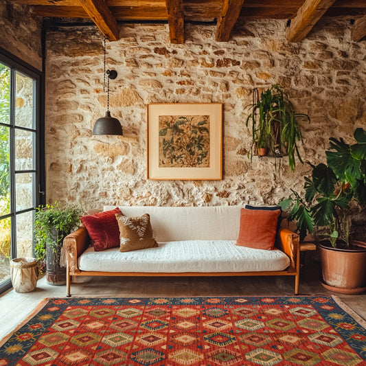 Tapis Byzance Moon Orange - Ma boutique