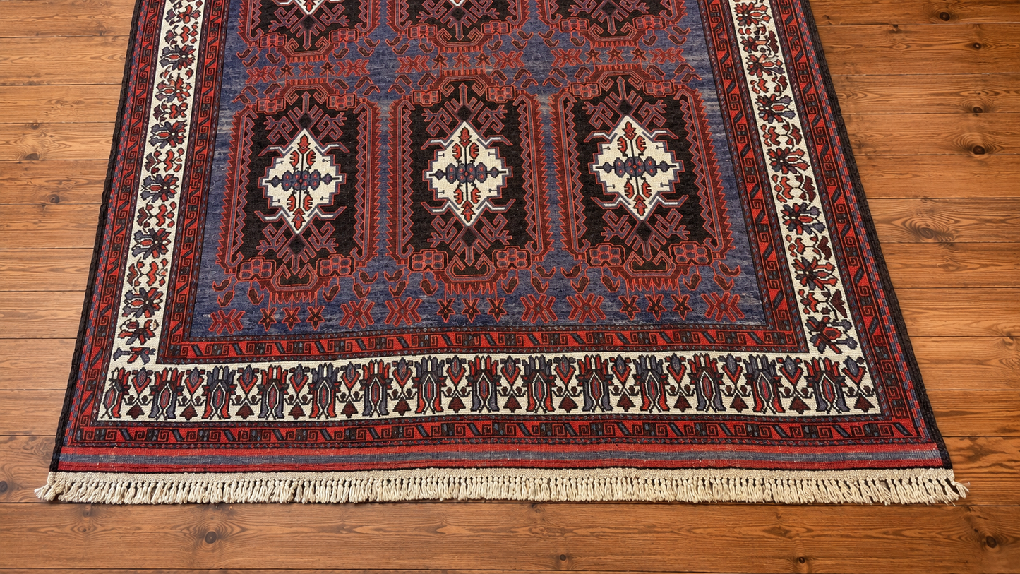 Tapis Soumak fait main – 188 × 295 cm