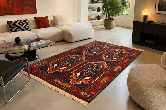 Soumak Shasavan voitures - 275 x 175 cm
