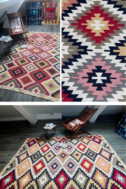 Tapis Les Méditerranéens Losanges - Ma boutique