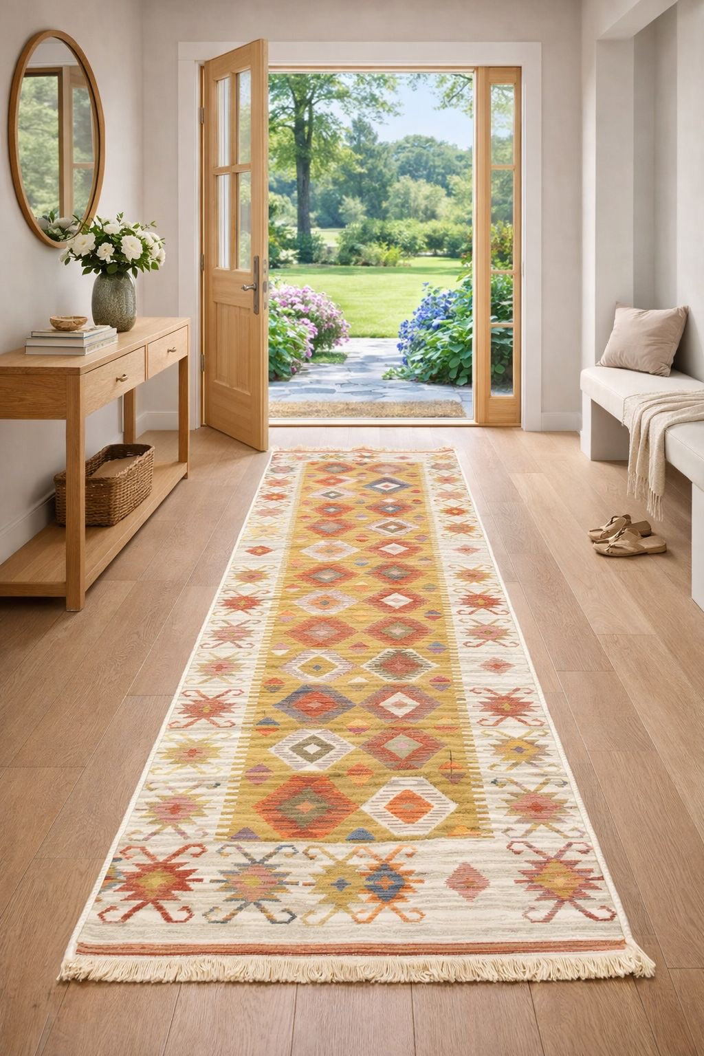 Tapis Byzance Moon Orange - Ma boutique