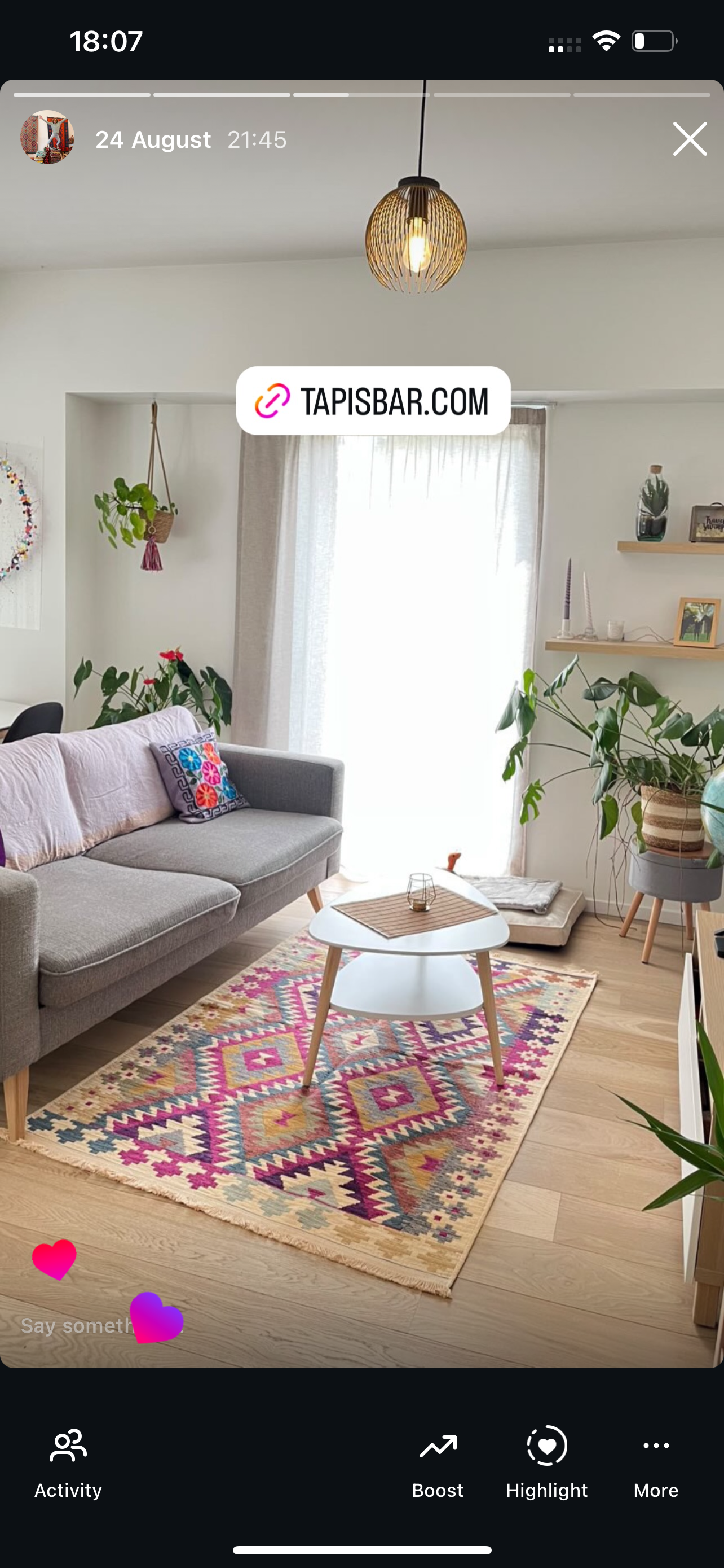 Tapis Byzance Kéops Fuchsia - Ma boutique