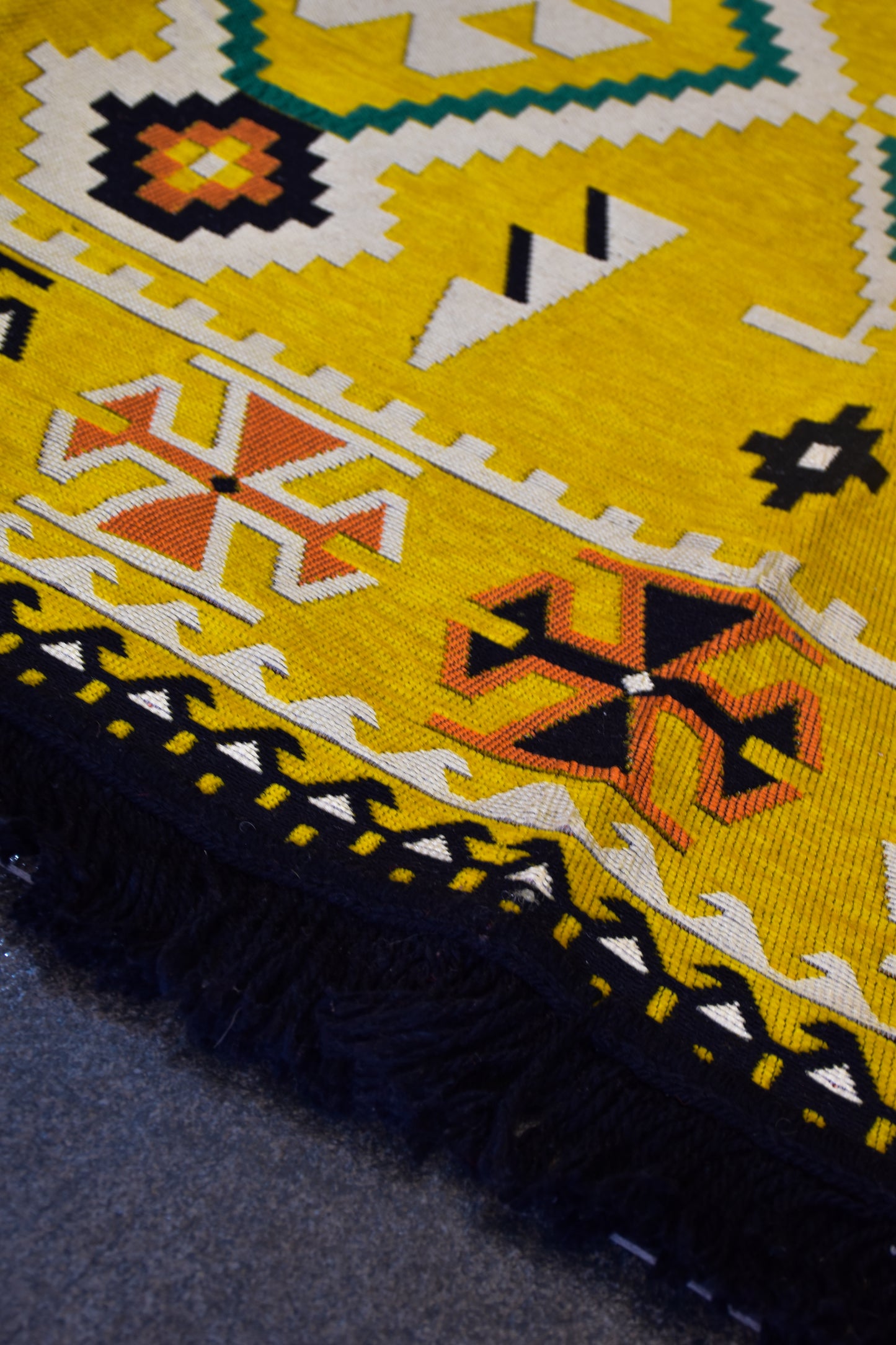 Tapis Aztèque Jaune - Ma boutique