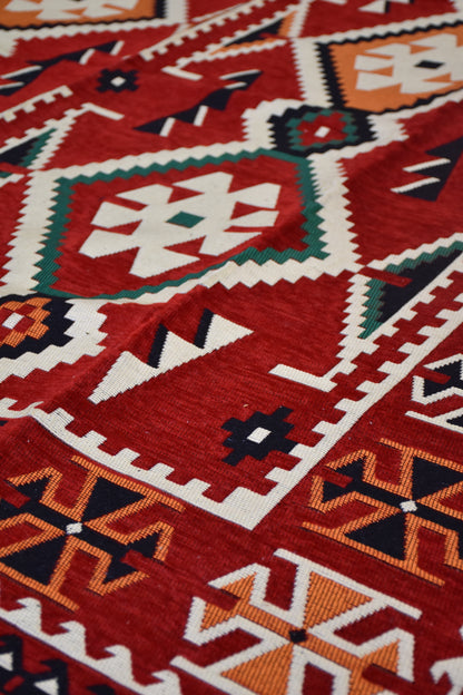 Tapis Aztèque Rouge - Ma boutique