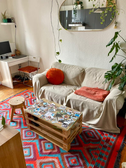 Tapis Les Ottomans Orange-Turquoise - Ma boutique