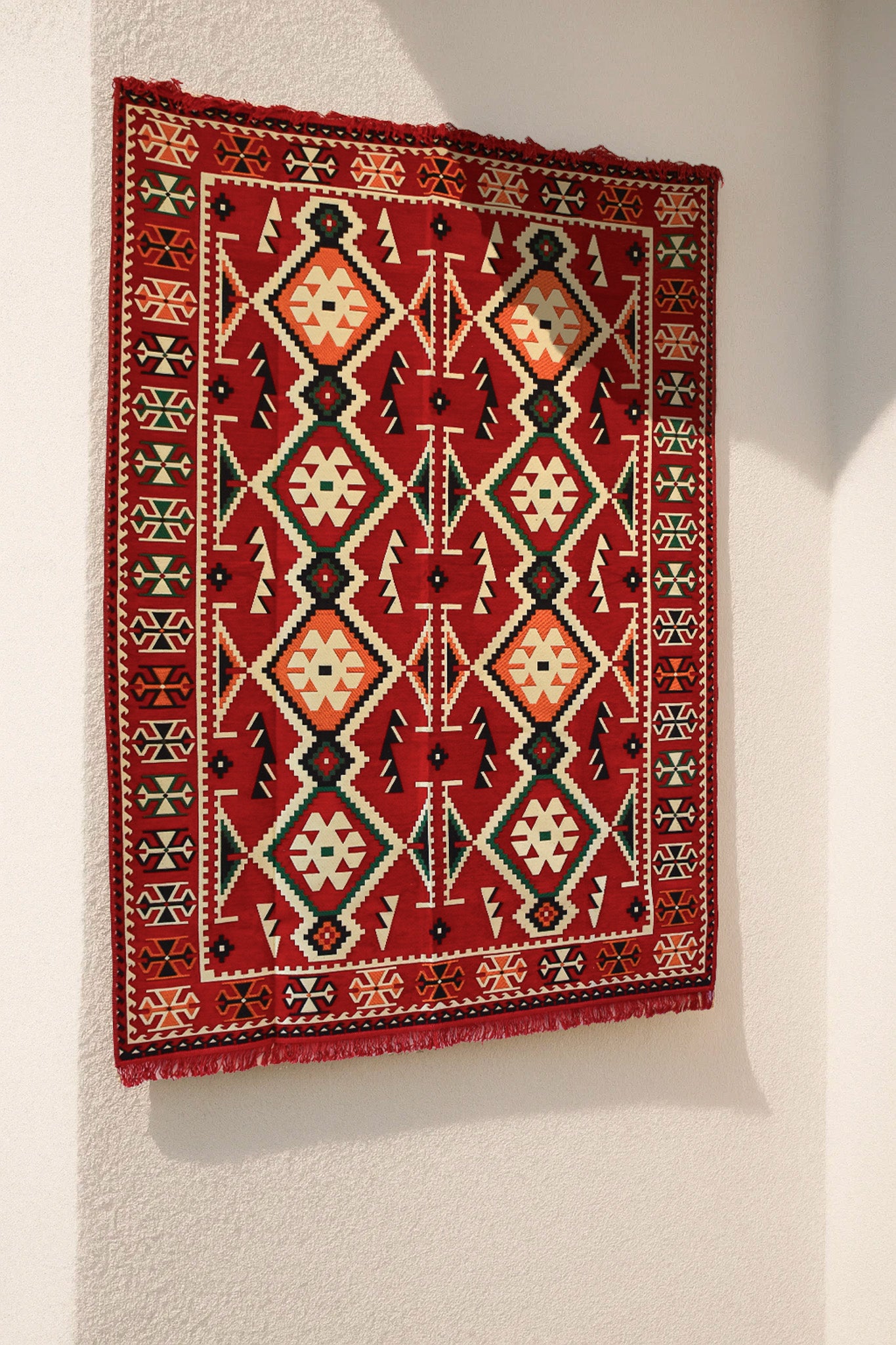Tapis Aztèque Rouge - Ma boutique