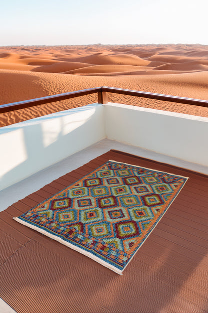 Tapis Les Ottomans Losanges Anis - Ma boutique