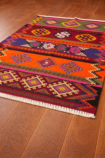 Kilim nomade mutlicolore