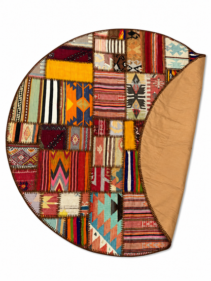 Tapis Rond Patchwork - 145 cm