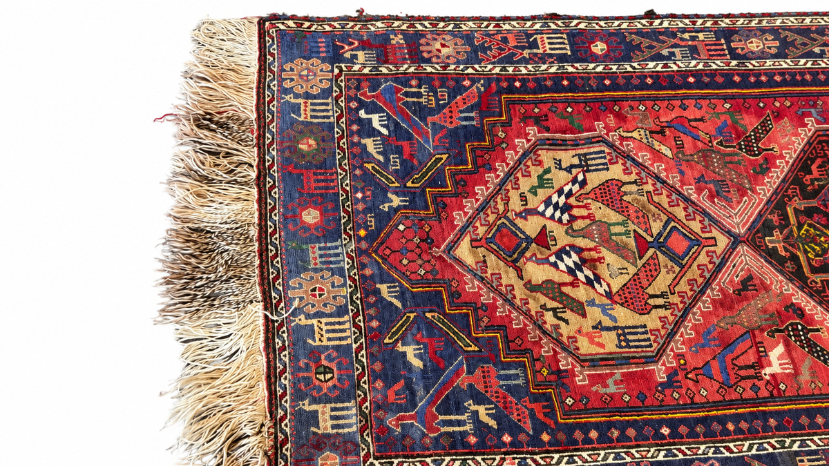 Tapis Shasavan ancien – 105 × 300 cm
