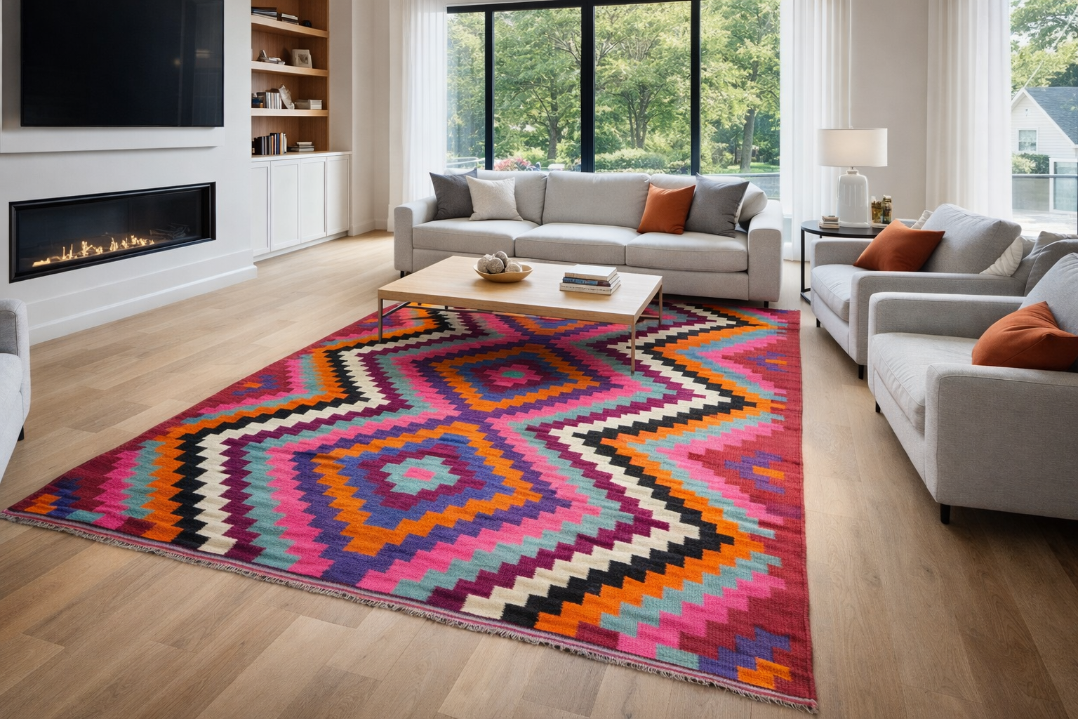 Kilim Kandira Fuchsia ( Kocaeli) - Ma boutique