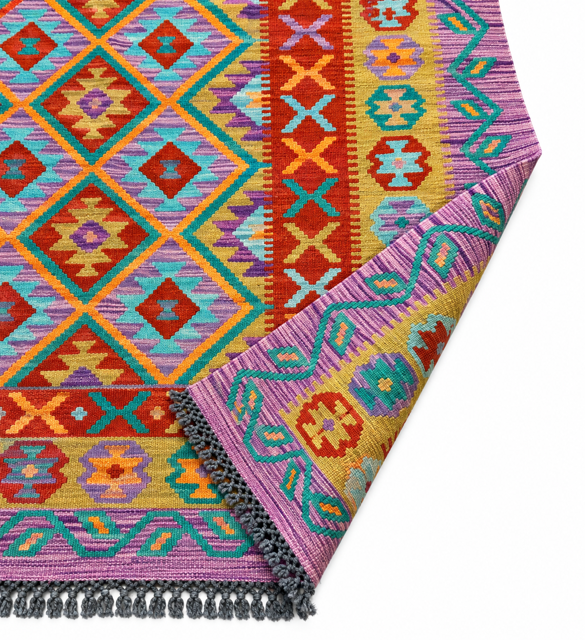 Kilim Afghan – 121 × 195 cm – Pièce unique