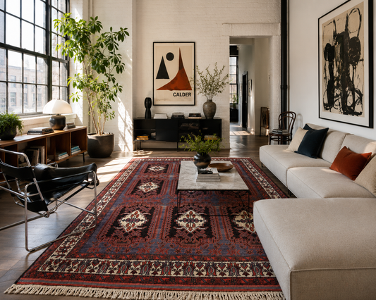 Tapis Soumak fait main – 188 × 295 cm