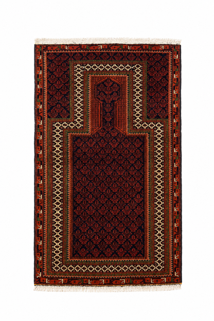 Tapis Beluch en laine – 90 × 150 cm