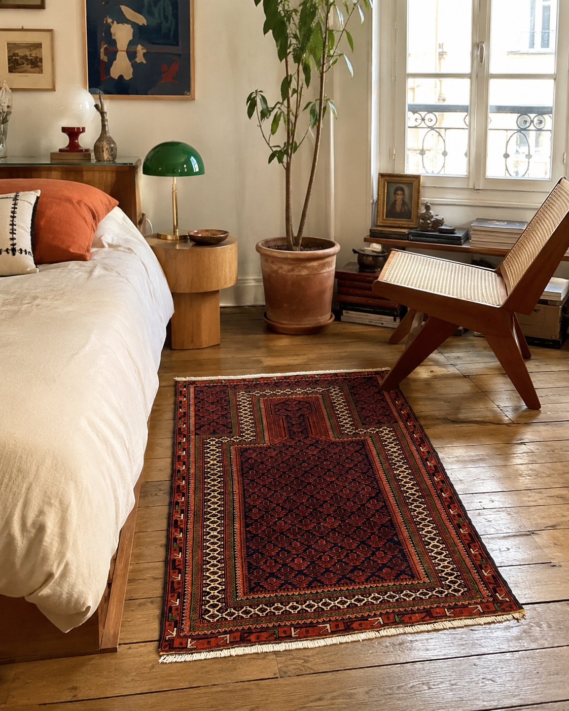 Tapis Beluch en laine – 90 × 150 cm