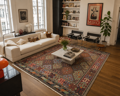 Tapis Cicim fait main – 301 × 245 cm