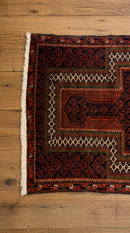 Tapis Beluch en laine – 90 × 150 cm