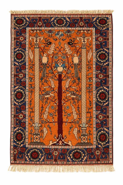 Tapis persan – 78 × 117 cm – Pièce unique