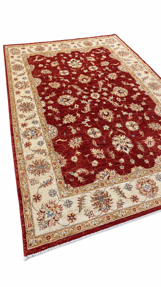 Tapis Oushak fait main en laine – 240 × 171 cm