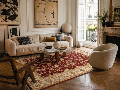 Tapis Oushak fait main en laine – 240 × 171 cm