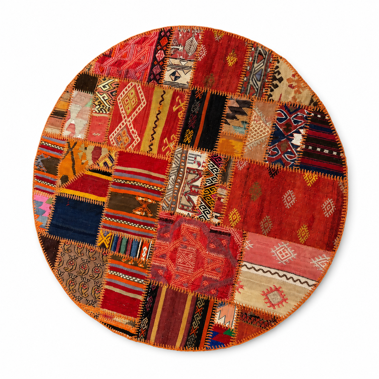 Tapis Rond Patchwork - 120cm