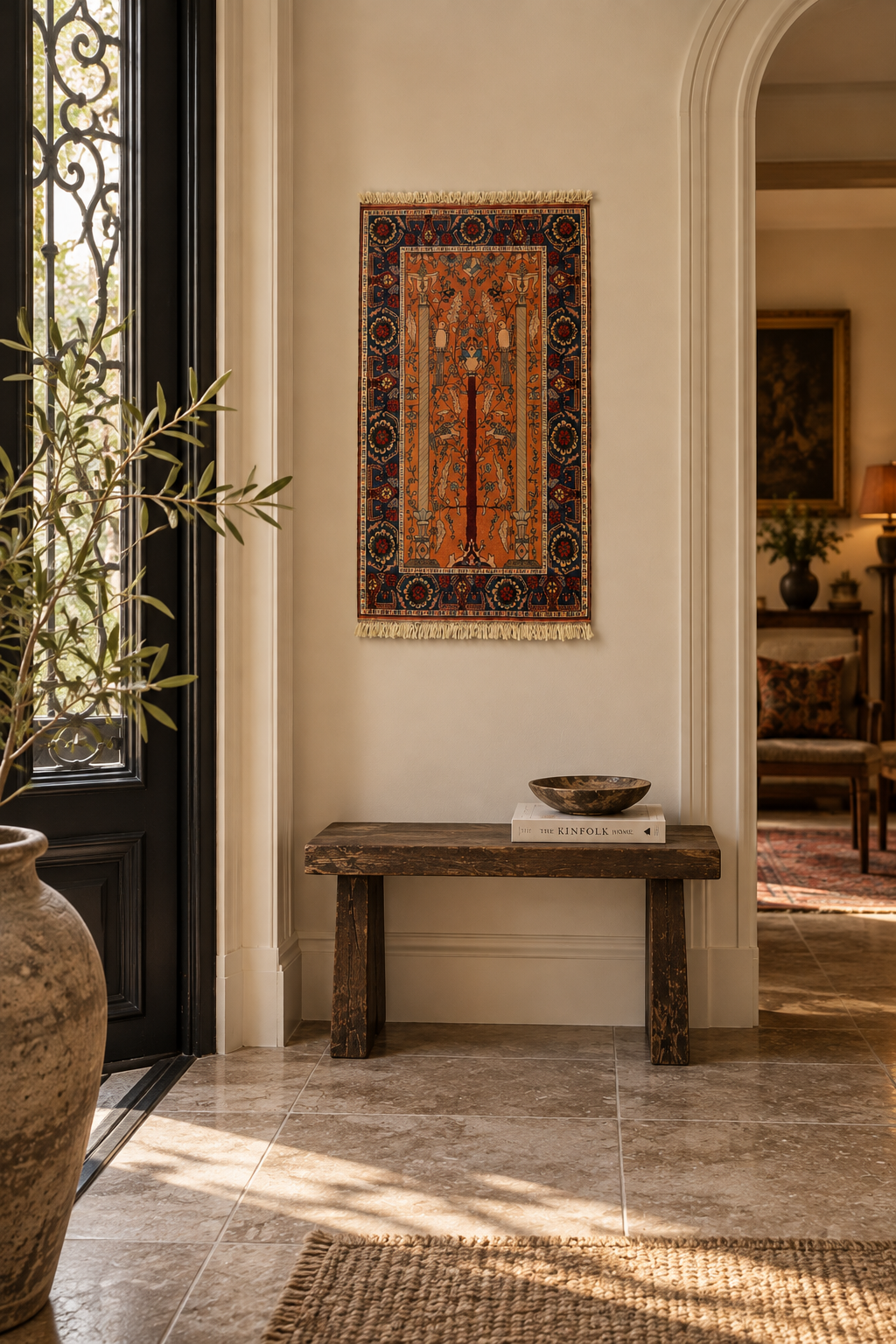 Tapis persan – 78 × 117 cm – Pièce unique