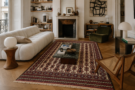 Tapis Soumak fait main – 267 × 179 cm