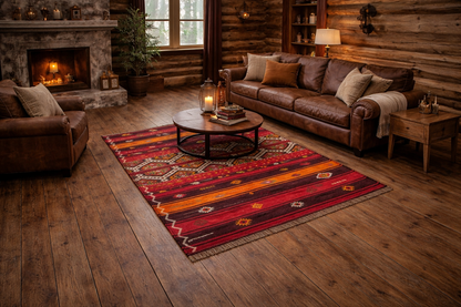 Kilim Sivas rouge-orangé - Ma boutique