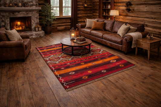 Kilim Sivas rouge-orangé - Ma boutique