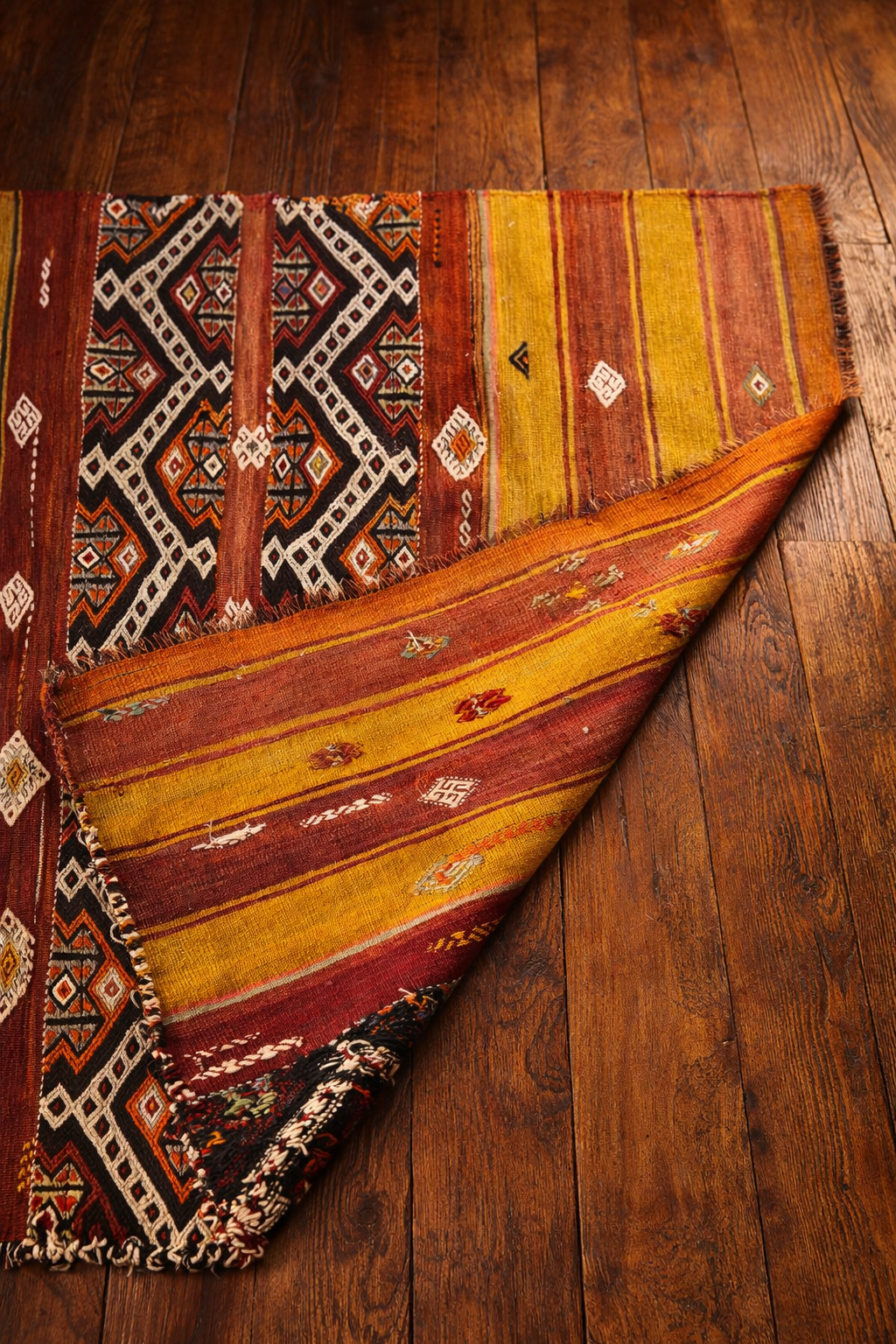 Kilim Cicim orange - Ma boutique