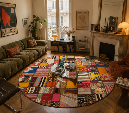 Tapis Rond Patchwork - 200cm