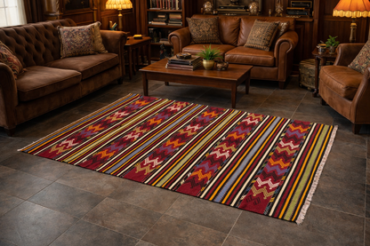 Kilim anatolien "Vagues" - Ma boutique