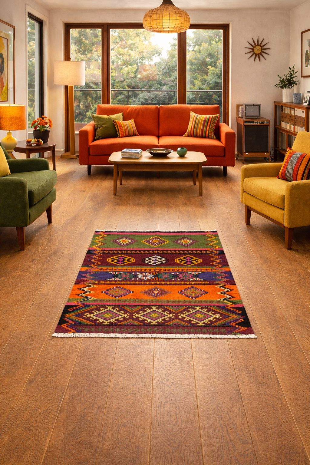 Kilim nomade mutlicolore