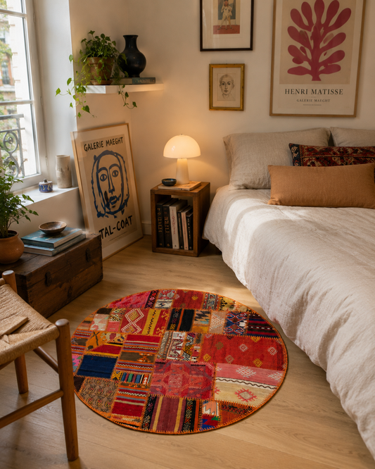 Tapis Rond Patchwork - 120cm