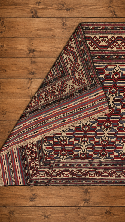 Tapis Soumak fait main – 195 × 290 cm
