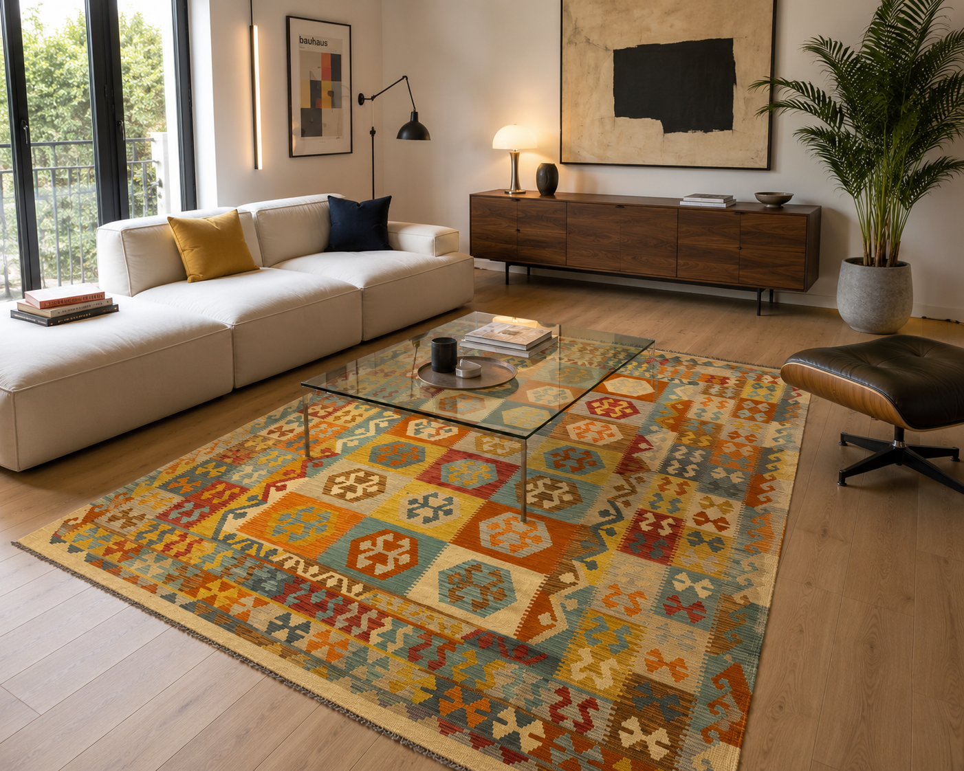 Tapis Kilim Afghan neuf