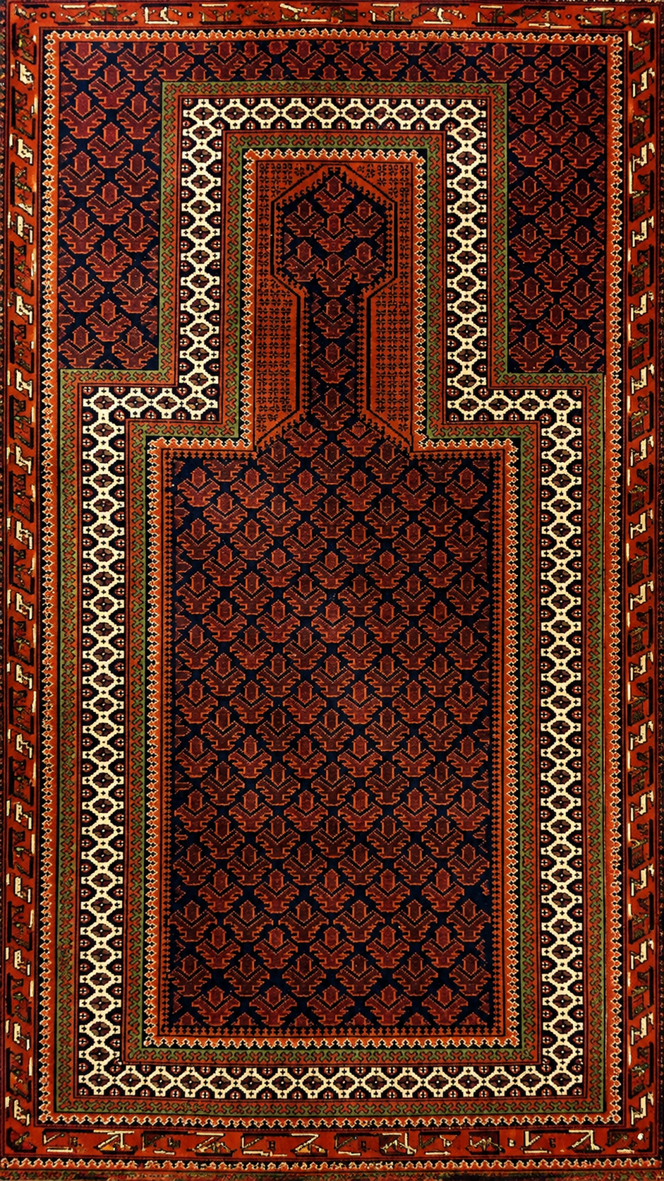 Tapis Beluch en laine – 90 × 150 cm