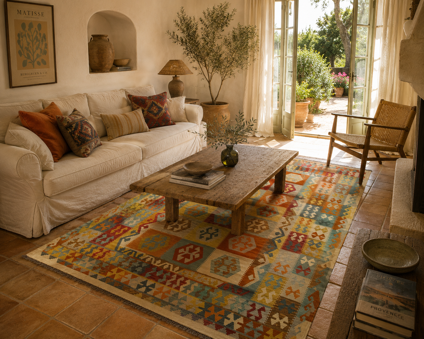 Tapis Kilim Afghan neuf