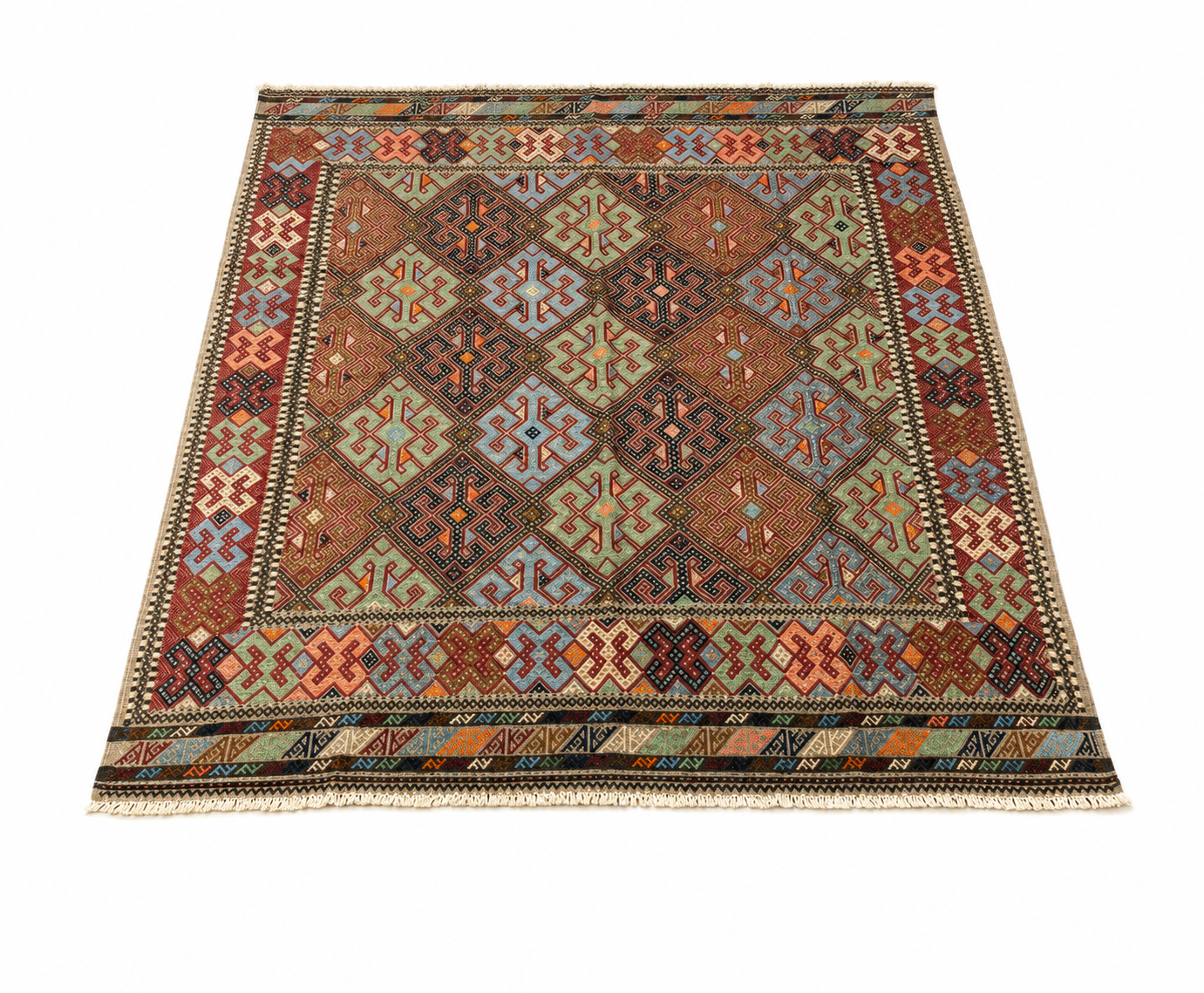 Tapis Cicim fait main – 301 × 245 cm