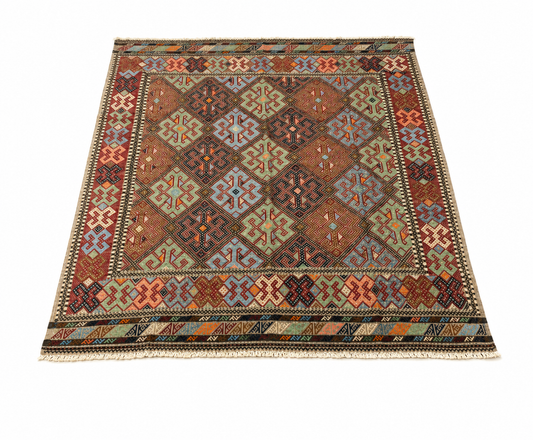 Tapis Cicim fait main – 301 × 245 cm