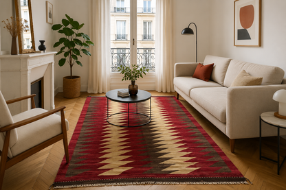 Kilim fait main – 252 × 182 cm