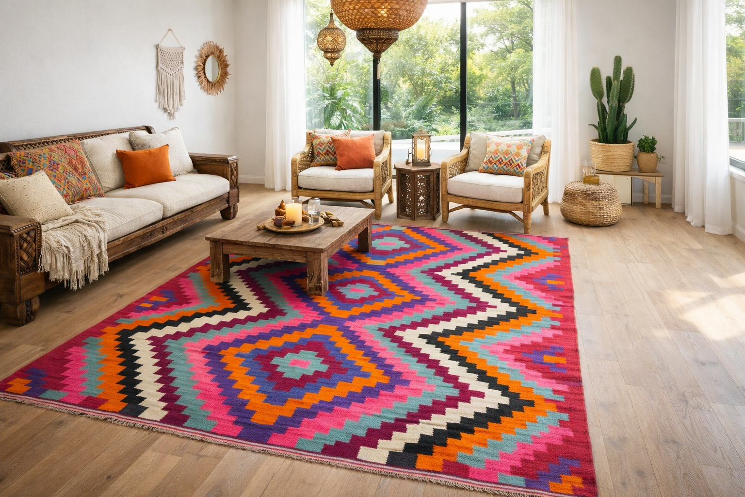 Kilim Kandira Fuchsia ( Kocaeli) - Ma boutique