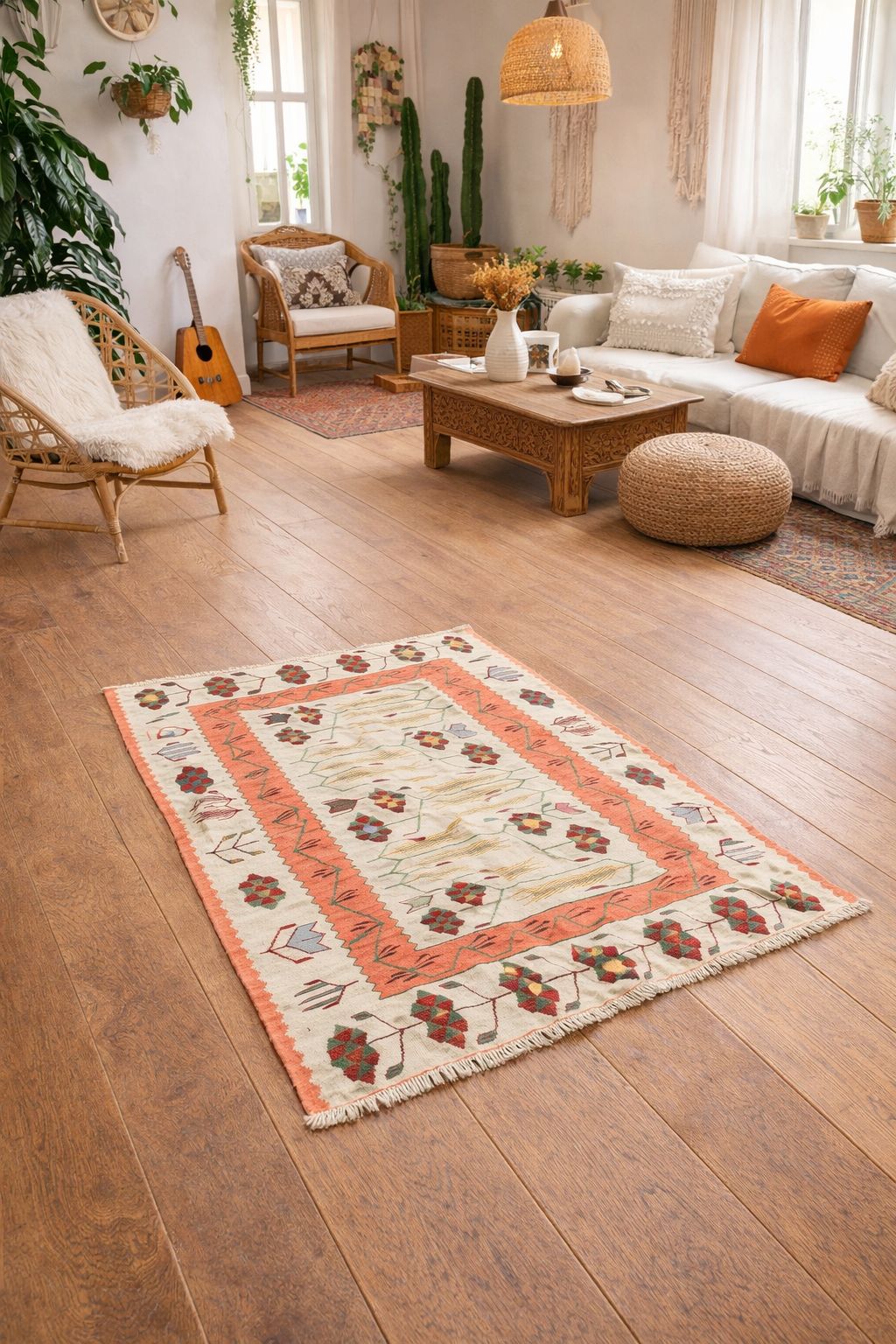 Kilim Blé Rose
