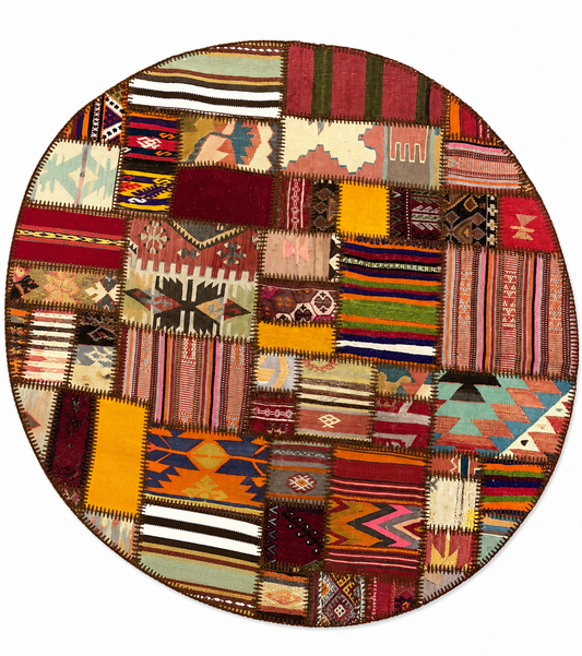 Tapis Rond Patchwork - 145 cm